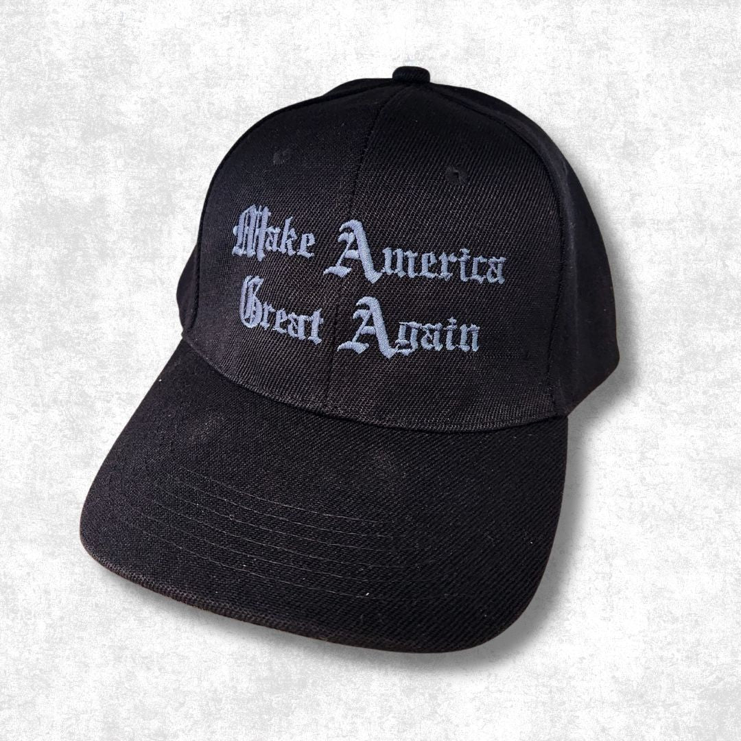 Dark MAGA Hat (Gothic Font) Embroidered