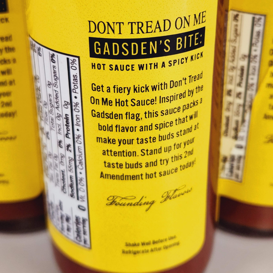 Don't Tread on Me Gadsdens Bite Hot Sauce