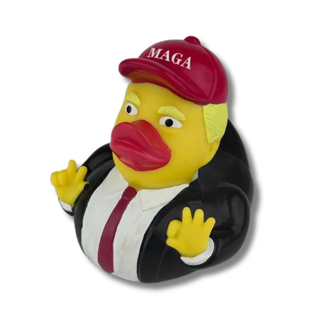 Trump Rubber Duck with MAGA Hat