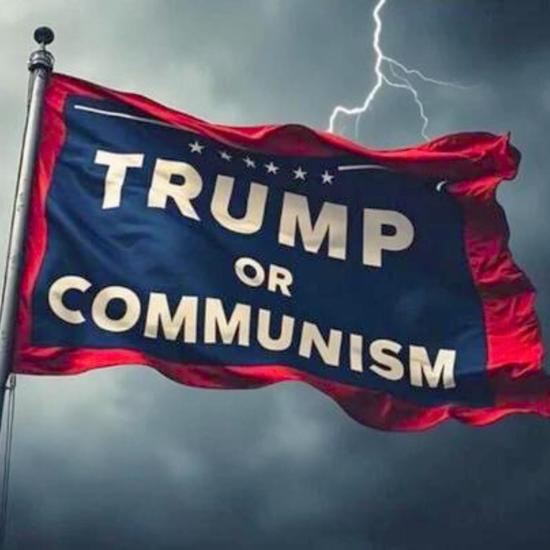 Trump or Communism Flag