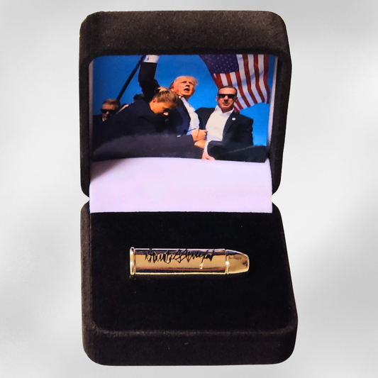 President Trump 45-47 Caliber Cartridge in Jewelry Case