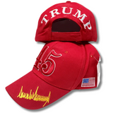 Trump Signature 3D Premium Embroidered Hat (Red)