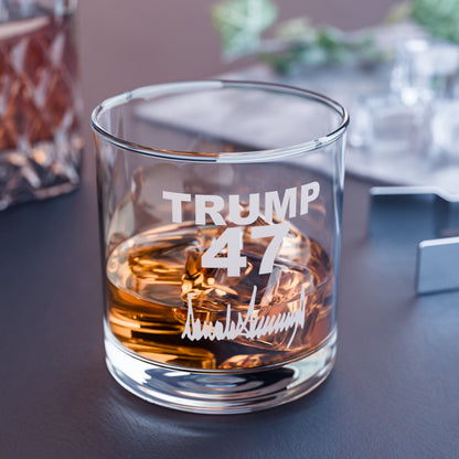 Trump 47 Signature Rocks Glass