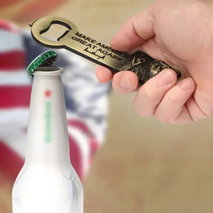 Trump Signature "Make America Great Again" Magnetic Bottle Opener (2 Finishes)