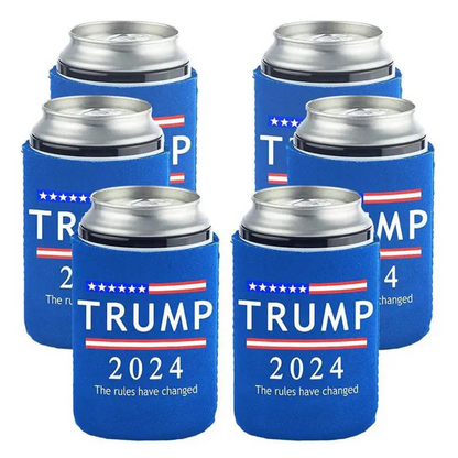 Trump 2024 The Rules Have Changed Can Cooler (Blue)