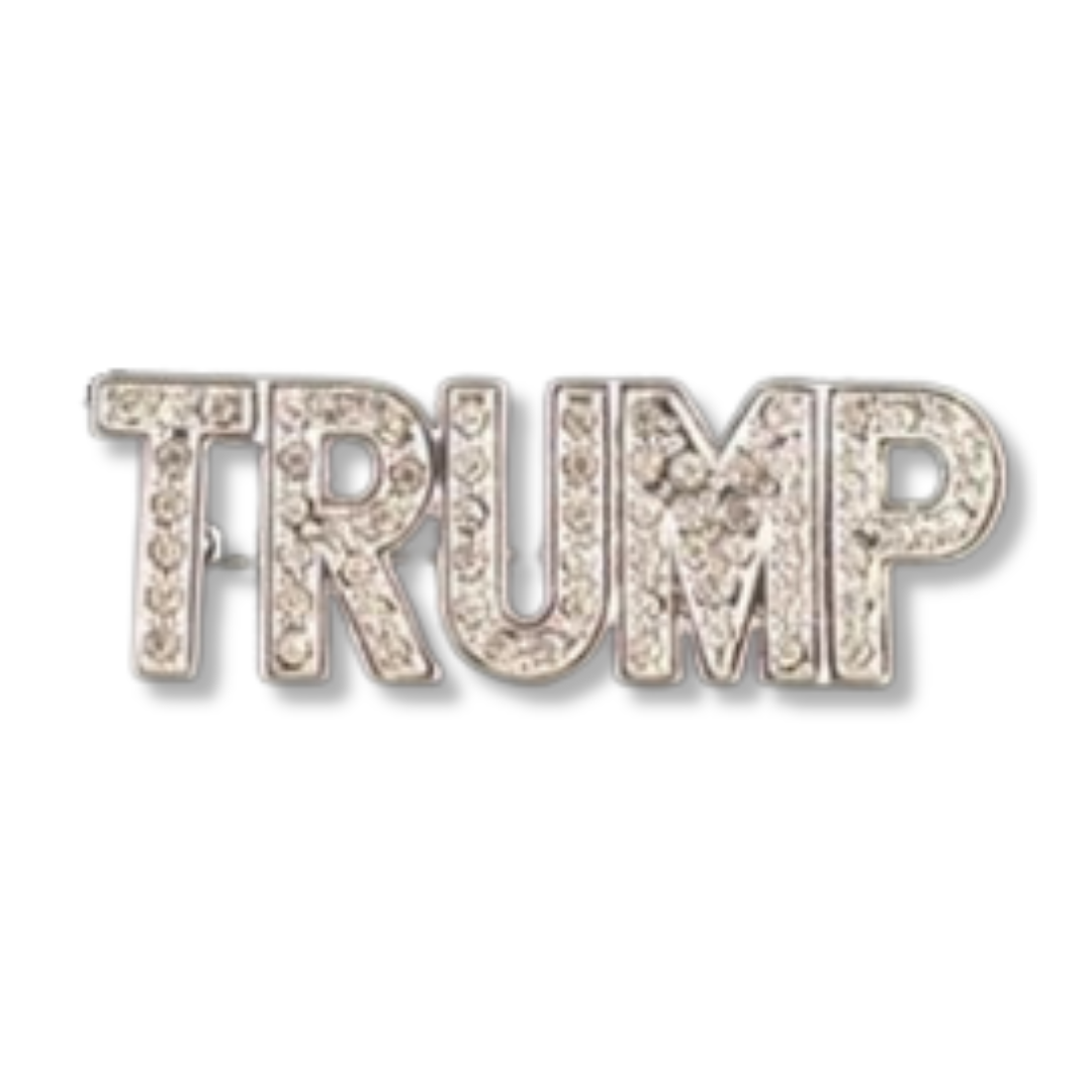 Trump Rhinestone Brooch