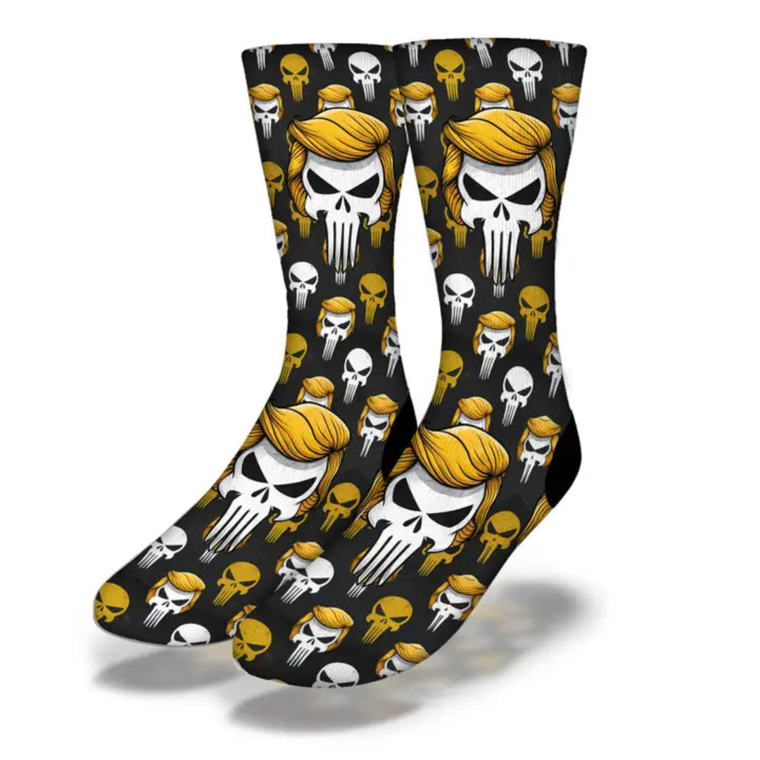 Trump Punisher Socks (Yellow and Black)