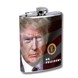 Trump Hip Flask "Mr. President" Stainless Steel Design
