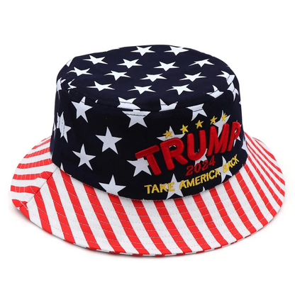 Patriotic Trump Take America Back Embroidered Bucket Hat (Limited Edition)