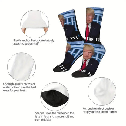 Donald Trump "We Did It" Knit Socks