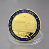 47th President Donald J. Trump Gold-Plated Commemorative Coin – Collector’s Edition
