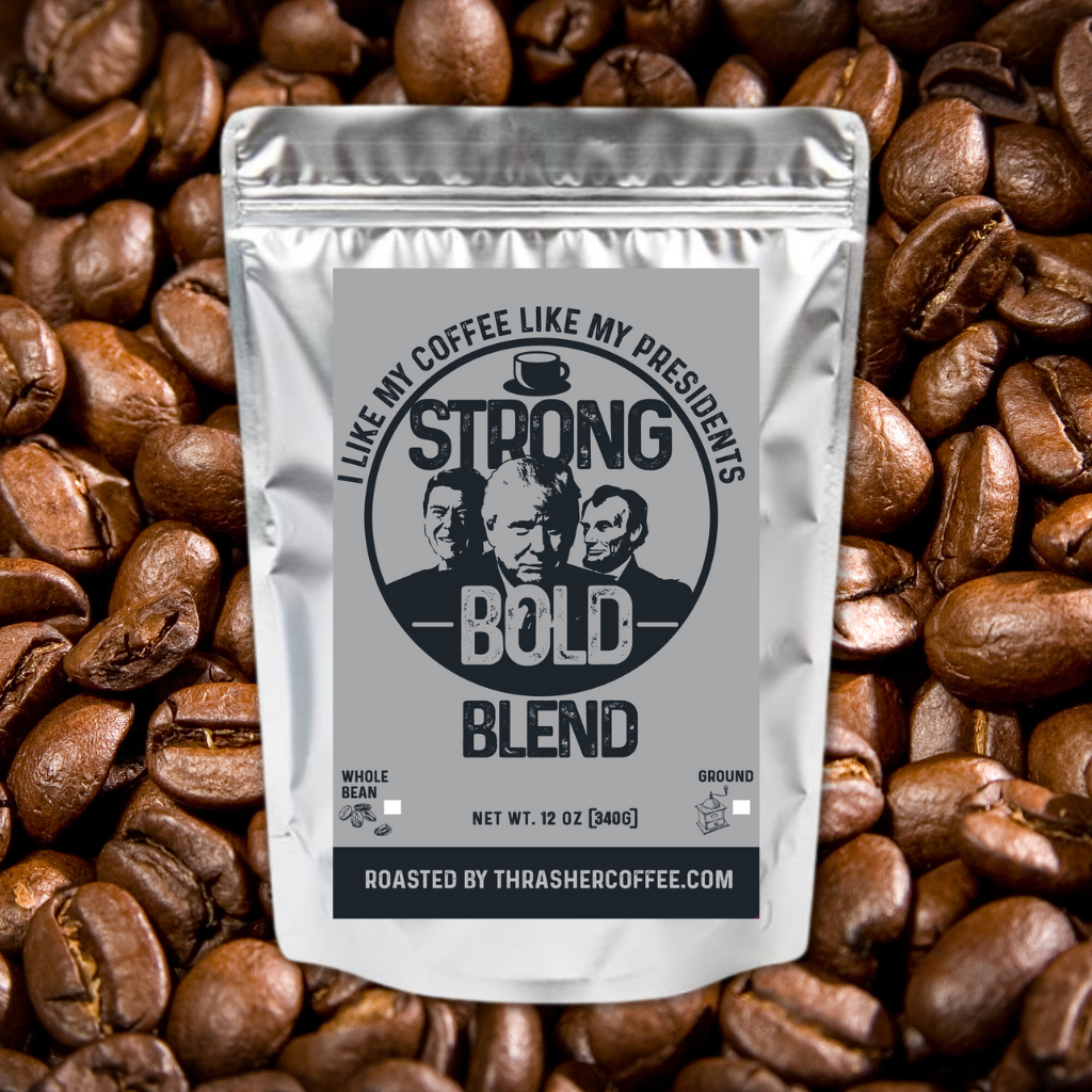 Trump Coffee Roast Strong and Bold Whole Bean or Ground (Med-Dark)