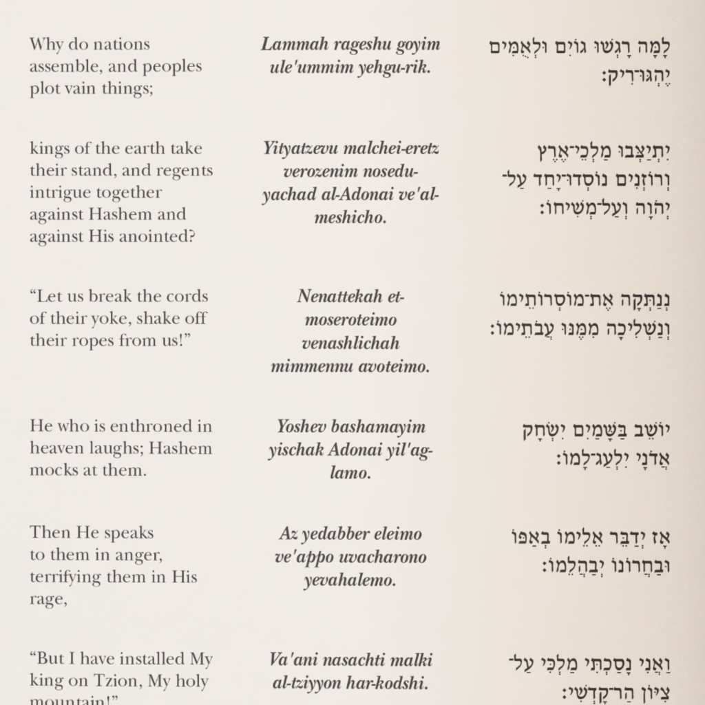 The Israel Bible Book of Psalms: Pray Like David Edition