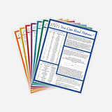 Israel Bible Foundation Set (7 study sheets)