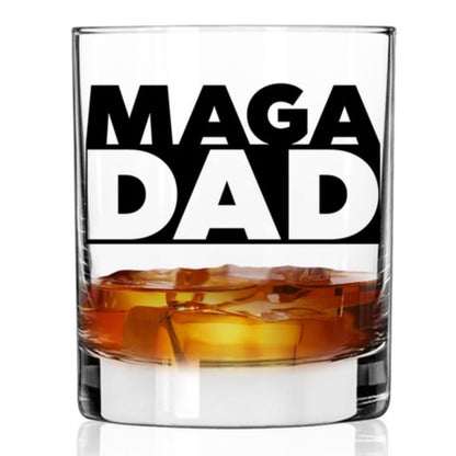 Maga Dad Rocks Glass (Made In The USA)