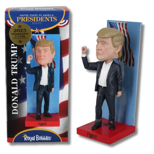 2025 Inauguration Donald Trump "Fight" Bobblehead (Limited Numbered Edition)