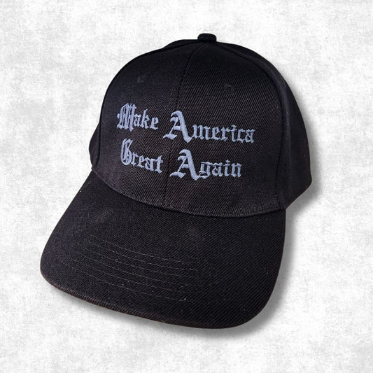 Dark Make America Great Again (Old Font) Embroidered Hat