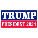 Trump President 2024 Bumper Sticker