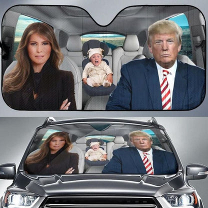 Trump Family Car Sun Shade