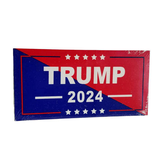 Trump 2024 (Red/Blue Design) Bumper Sticker