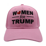 Women For Trump Embroidered Hat (Pink)