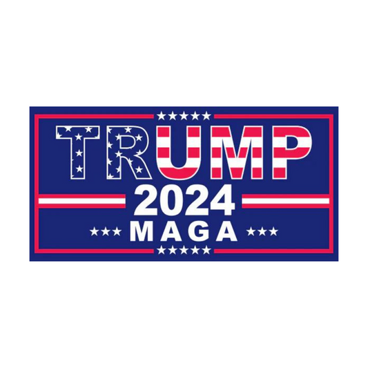 Trump 2024 MAGA Patriotic Bumper Sticker