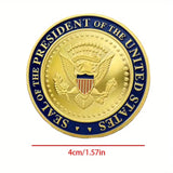 47th President Donald J. Trump Gold-Plated Commemorative Coin – Collector’s Edition