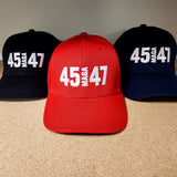 Trump 45 MAGA 47 Embroidered Hat (3 Colors)