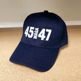 Trump 45 MAGA 47 Embroidered Hat (3 Colors)