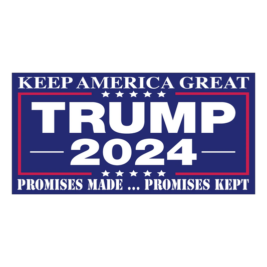 Promises Made Promises Kept Trump 2024 Bumper Sticker