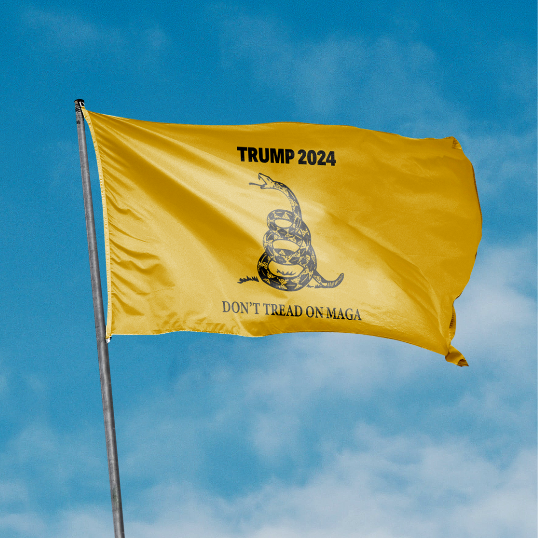 Gadsden Trump 2024 Don't Tread On MAGA 3'x5' Flag