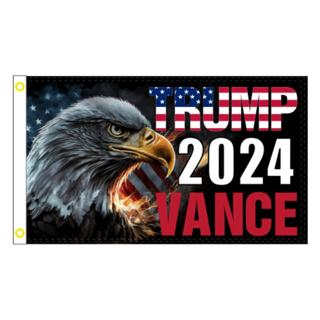 Trump Vance 2024 Patriotic Eagle 3'x5' Flag