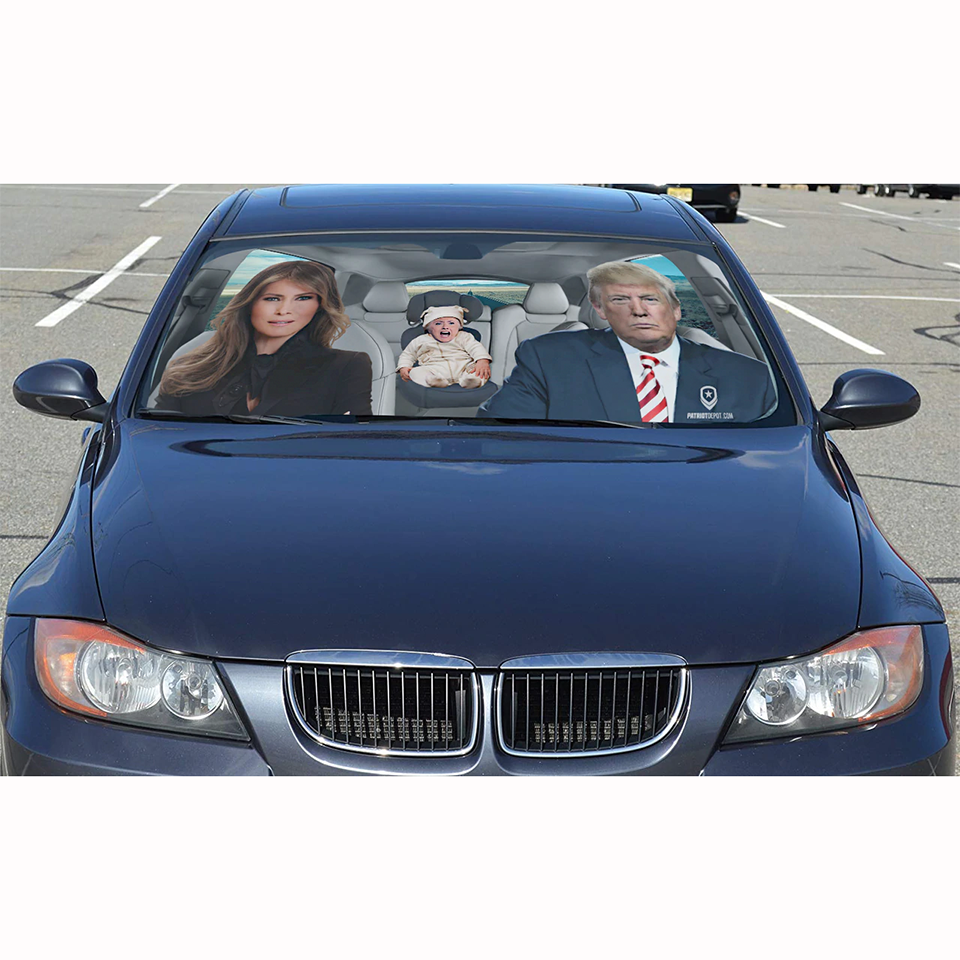 Trump Family Car Sun Shade